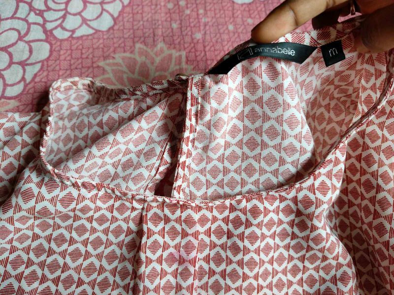 Printed Nude Top