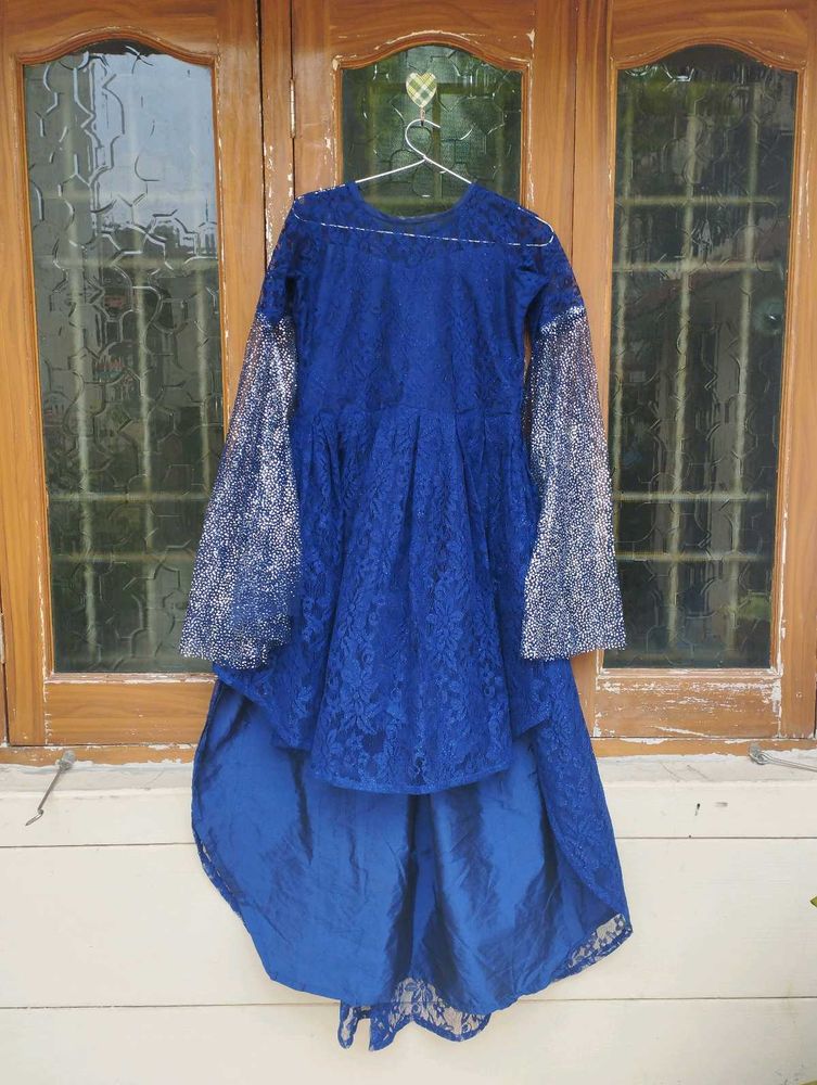Stylish Blue Heavy Up-down Frock🌸