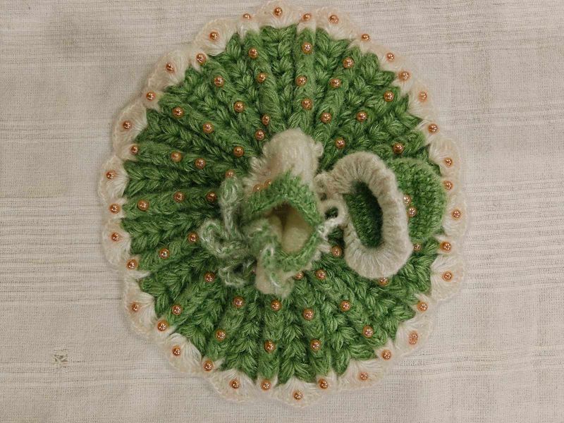 Cute Knitted laddu gopal ji ki Dress combo of 2