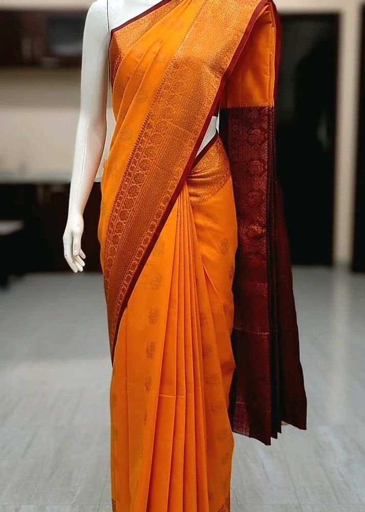 Elegant Yellow Kanjivaram Saree