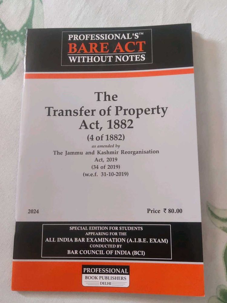 Transfer of Property Act, 1882