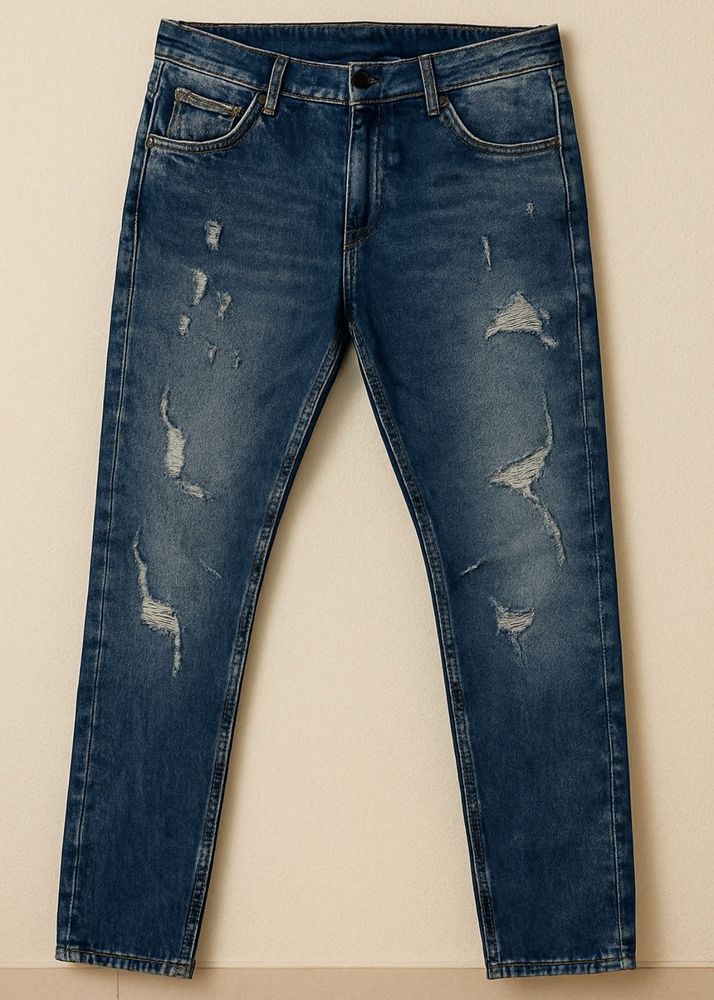 Distressed Denim Jeans