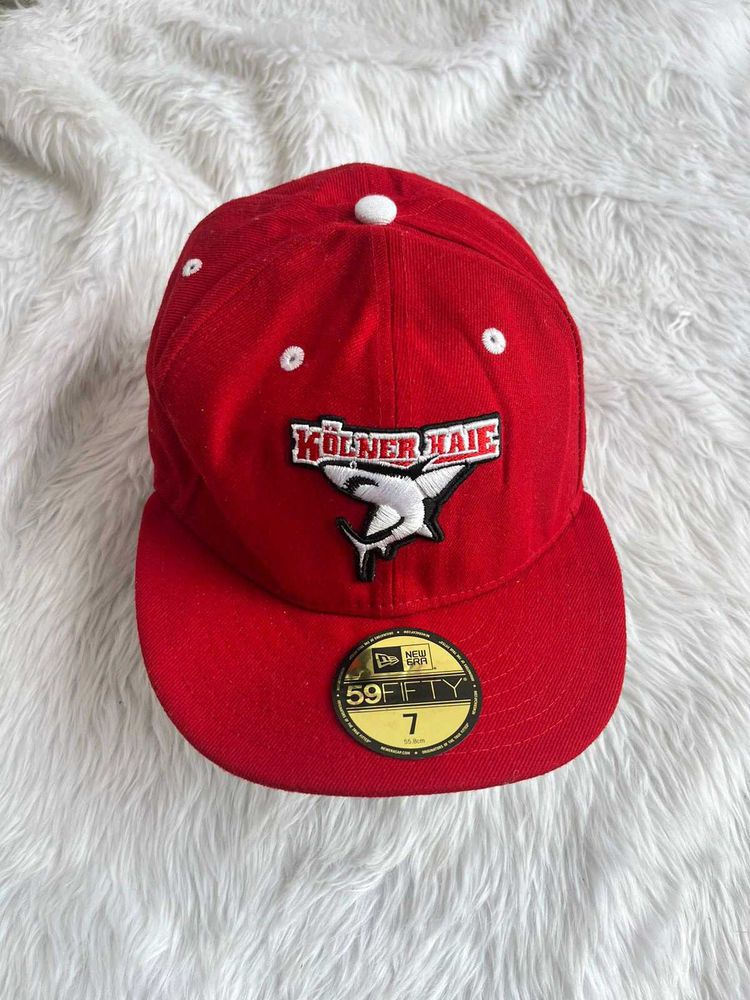 New era shark red cap