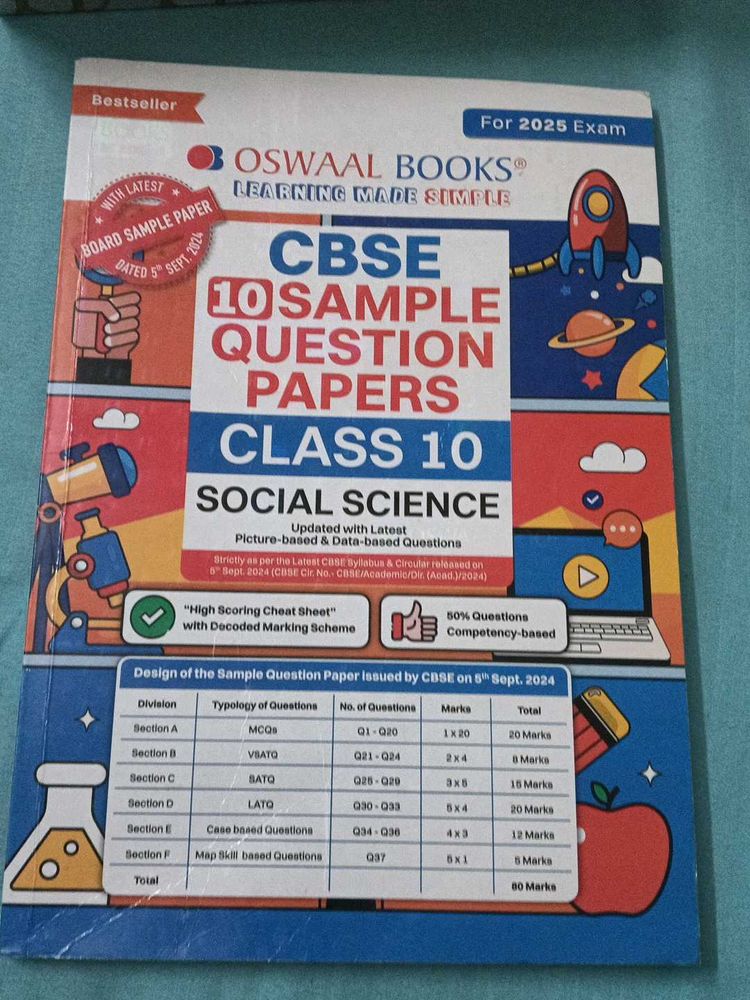 Class 10th Oswaal Sample Paper Book Of SST