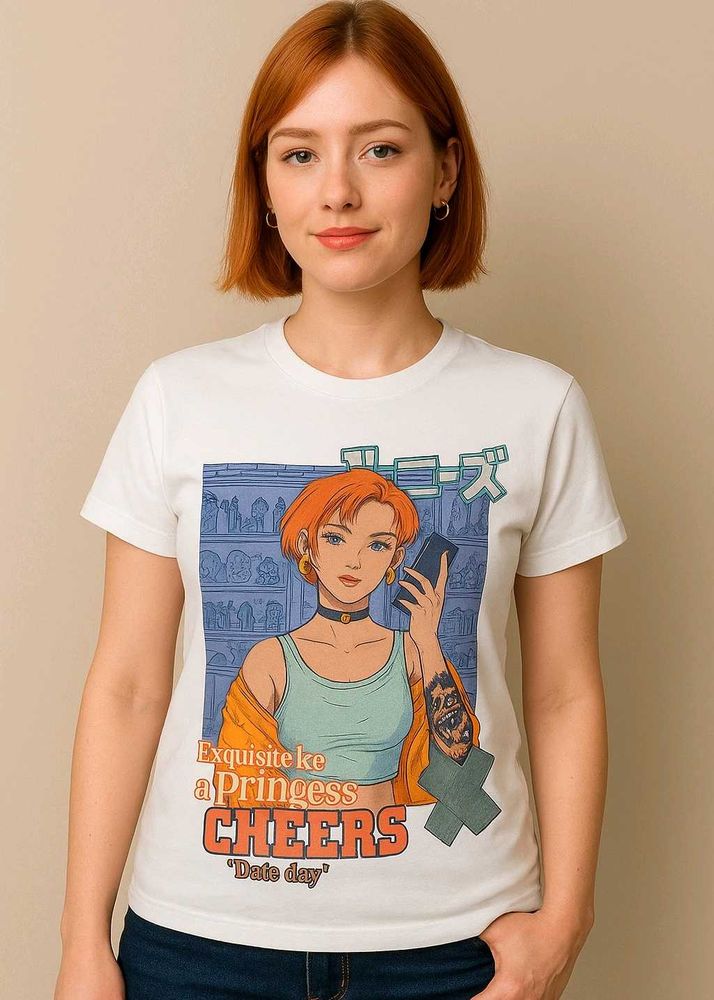 Anime Pink Girl T Shirt