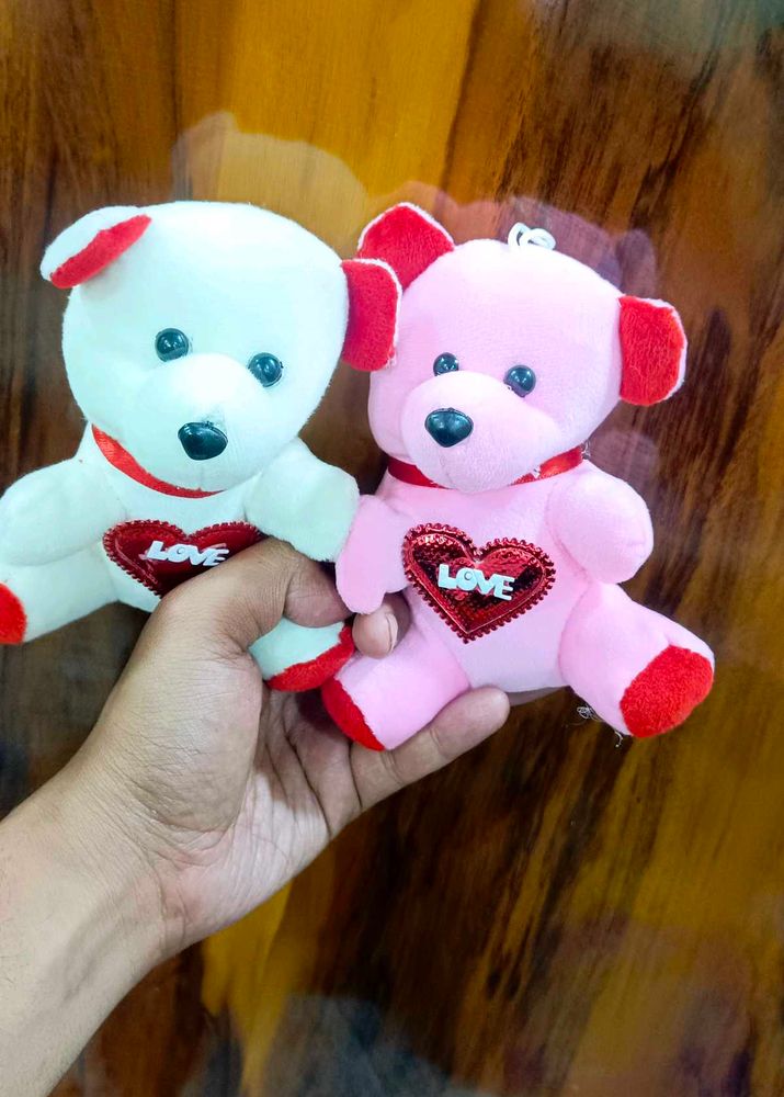 Cute Plush Teddy Bear Set(white And Pink)