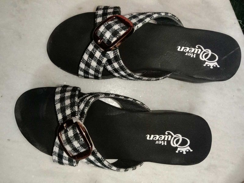 Checkered Flats &amp; Sandals