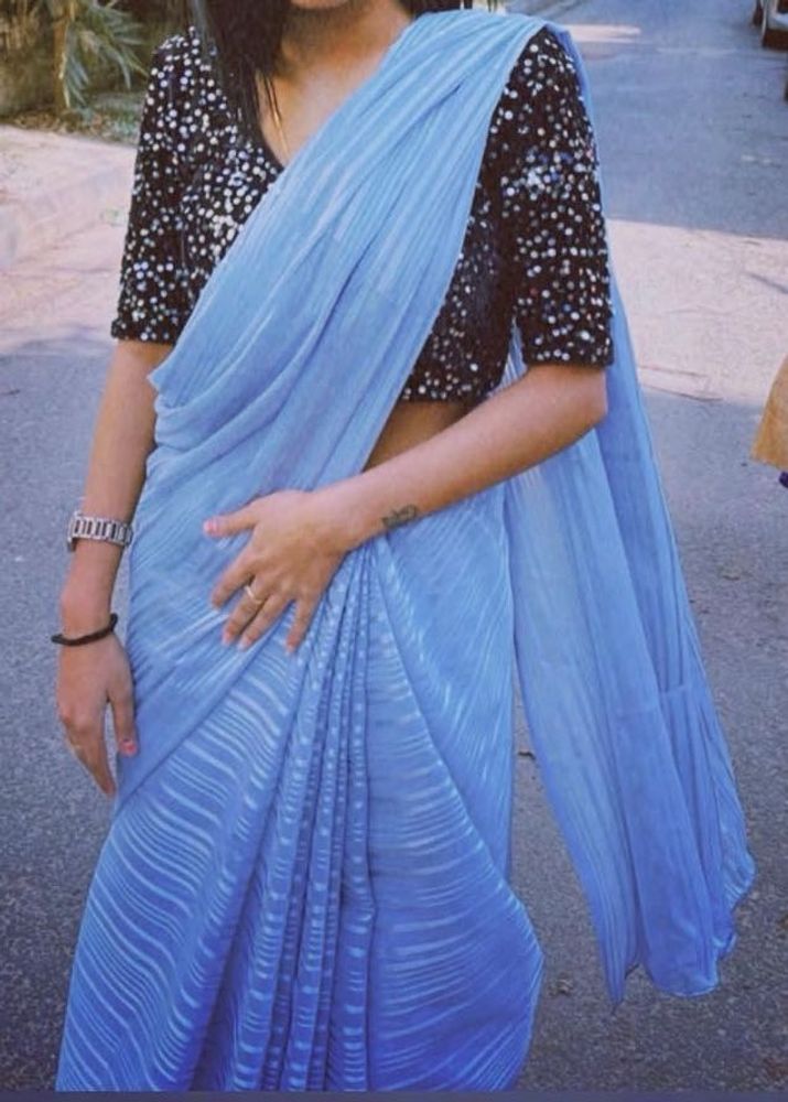Elegant Blue Saree
