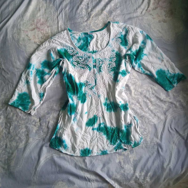 Tie-Dye Short Kurti ✨