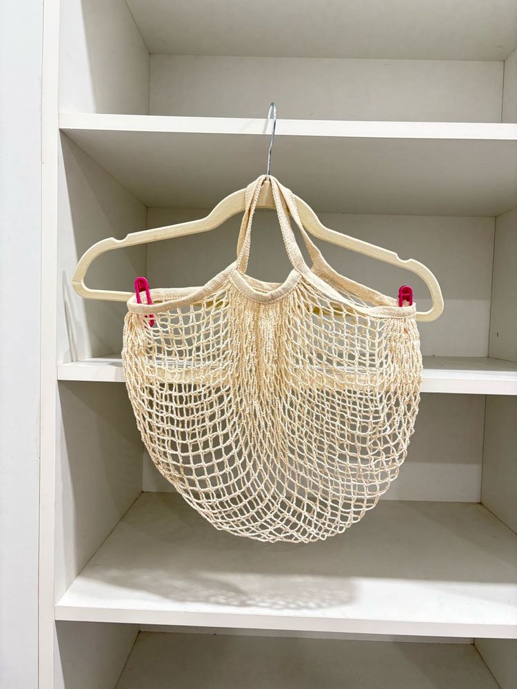 Beige Crochet Bag