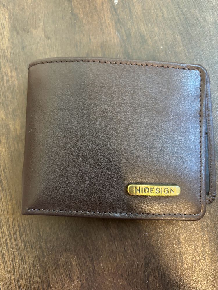 Hidesign Brown Two Fold Leather Wallet
