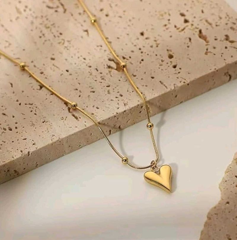 Antiturnish Heart Pendant Necklace