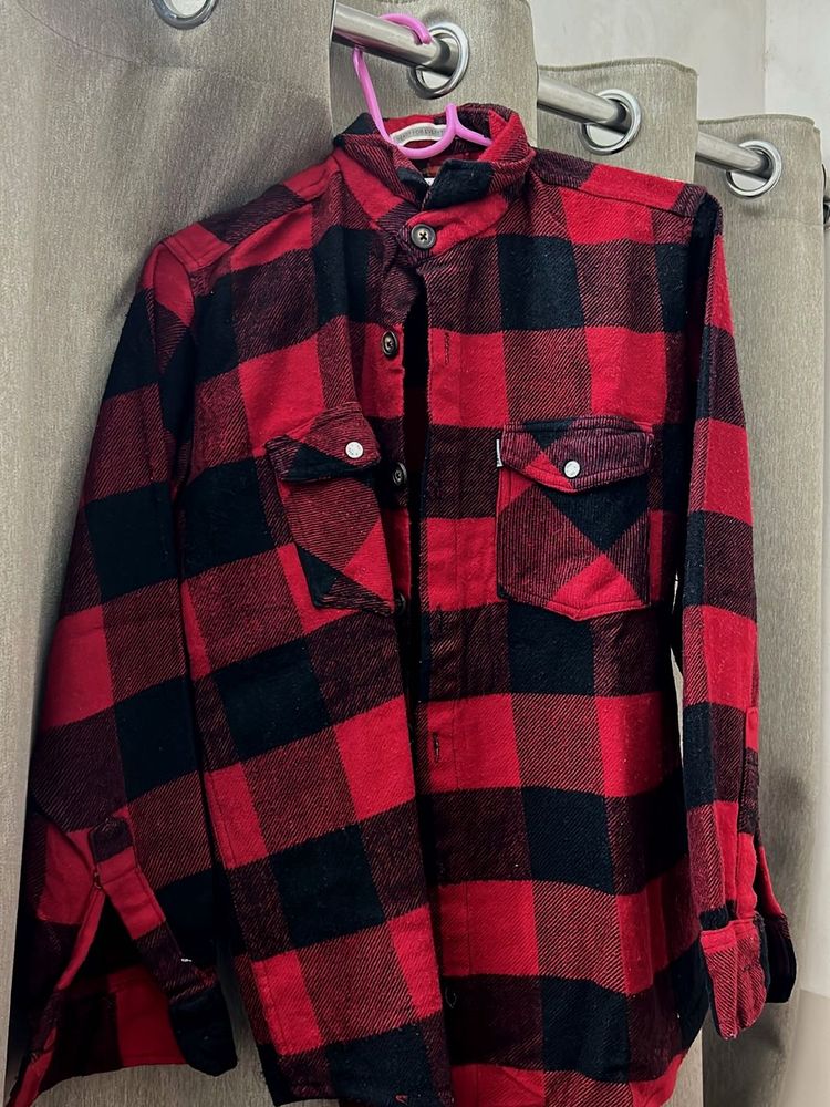 Red &amp; Black Plaid Shirt