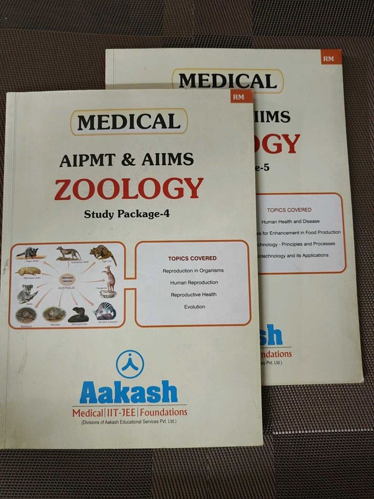 Set Of 2 Zoology Books Class XII