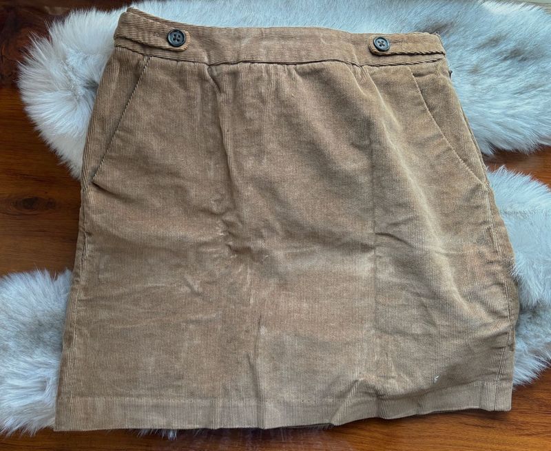 Corduroy Mini Skirt