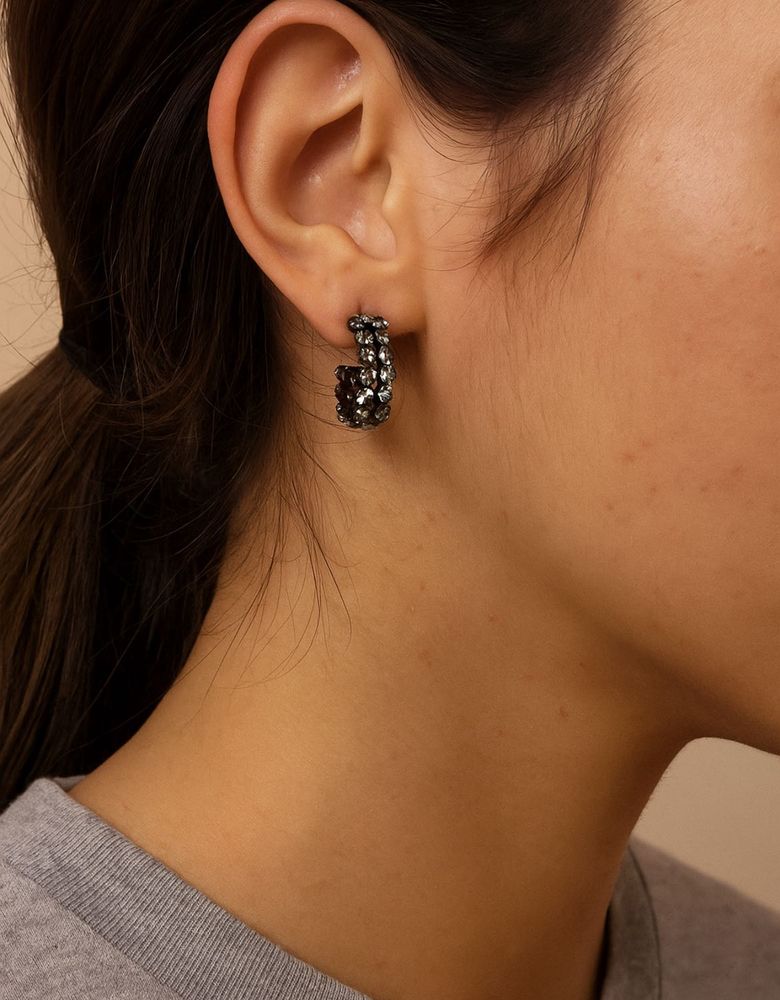 Sparkling Hoop Earrings