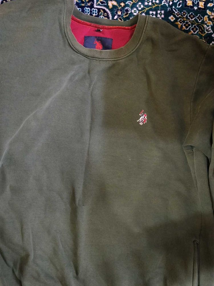 U.S. Polo Assn. Olive Sweatshirt