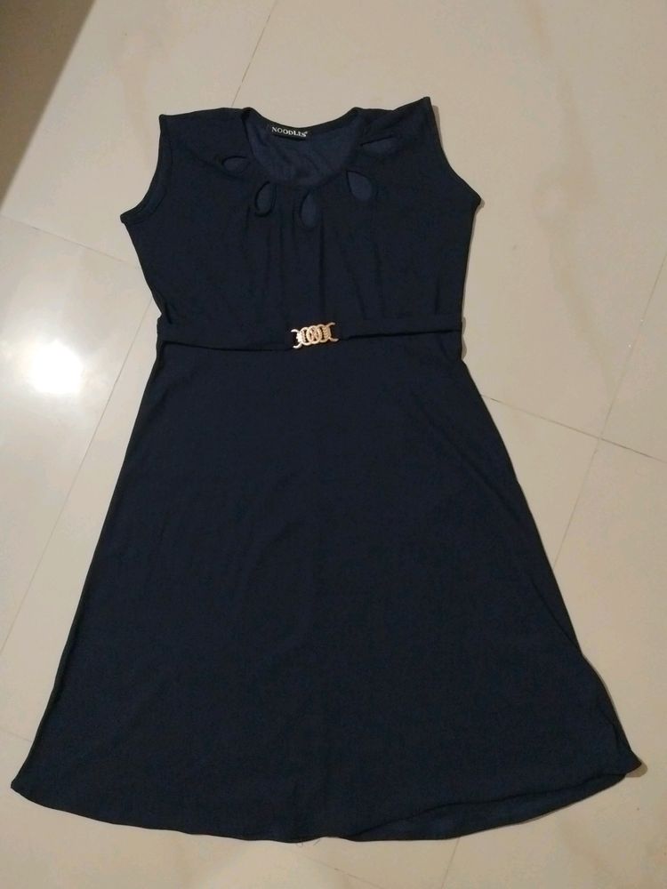 Dark Blue One Piece Dress
