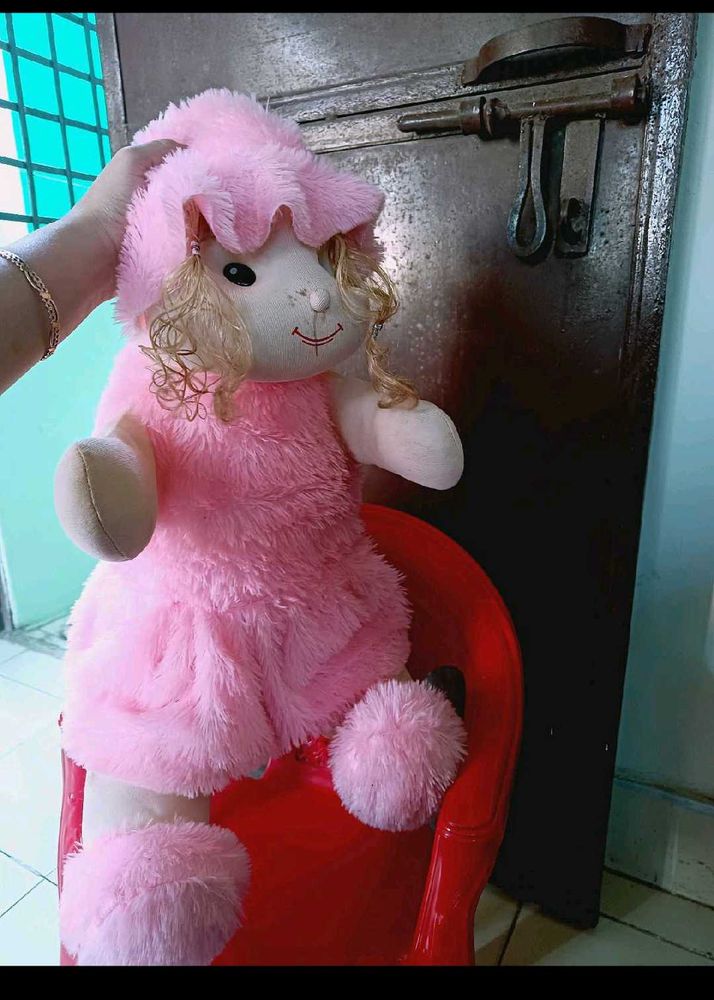 Cute Pink Plush Doll