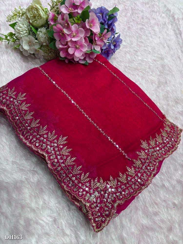 💟💕Heavy Fandy Silk Saree 💕💟