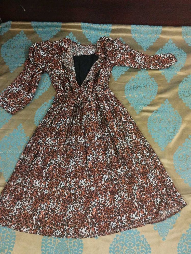 A beautiful tiger print dress