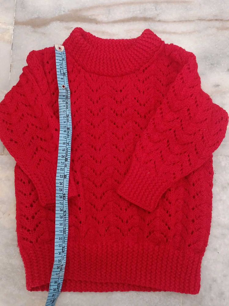 Red Knitted Sweater