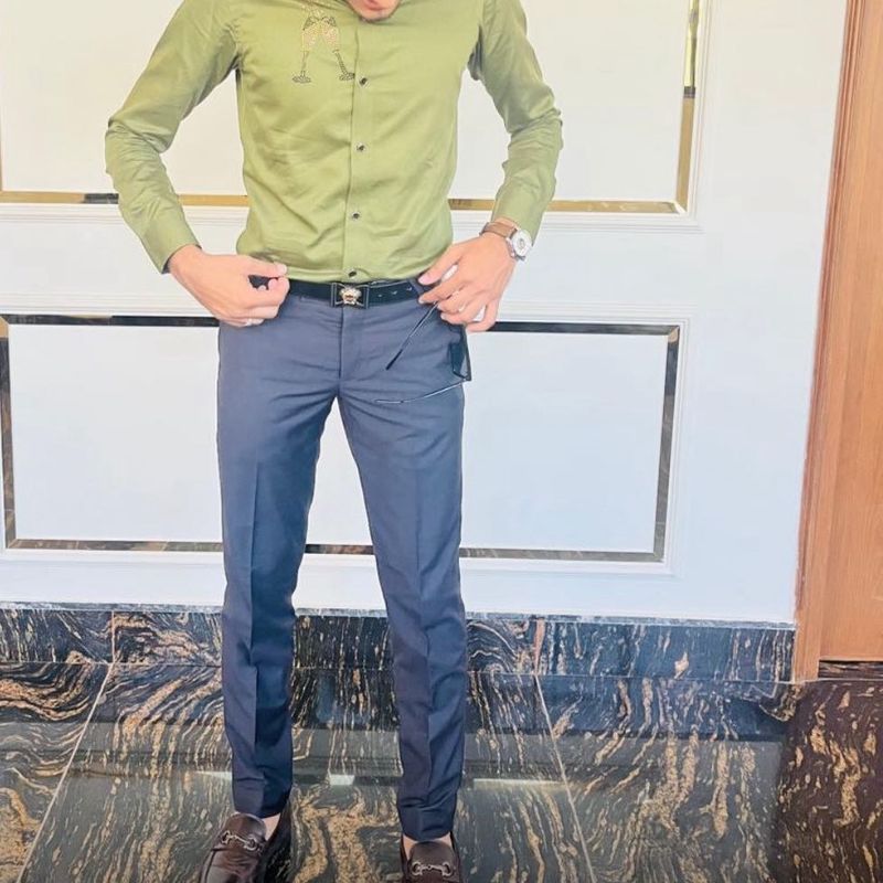 Men's Green Long Sleeve Shirt