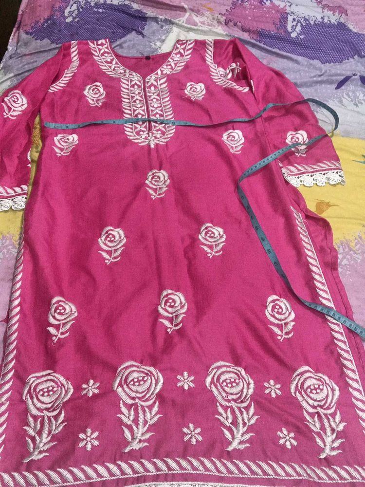 Suit With Plazoo (Kadai On Kurta And Plazo)
