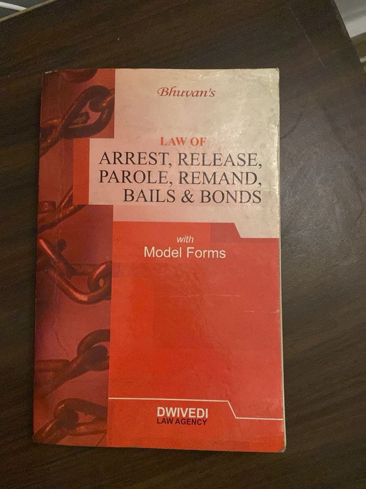 Law of Arrest, Release, Parole Book
