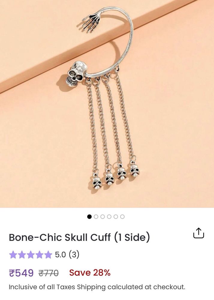 Skull Cuff Earring