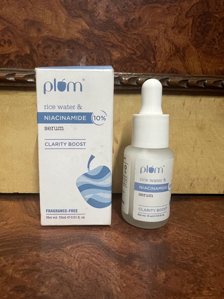 Plum 10% Nicaninamide &amp; Rice Water Face Serum-15ml