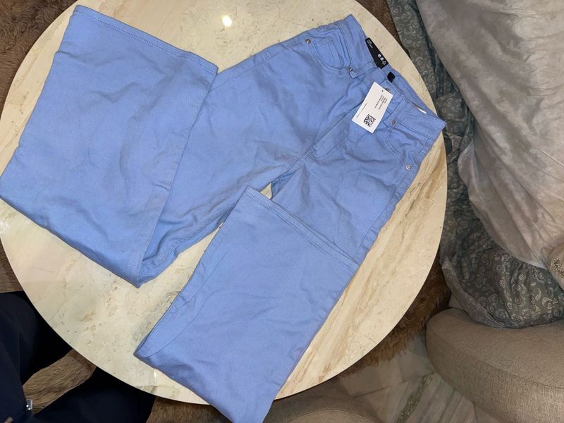 Light Blue Wide Leg Jeans