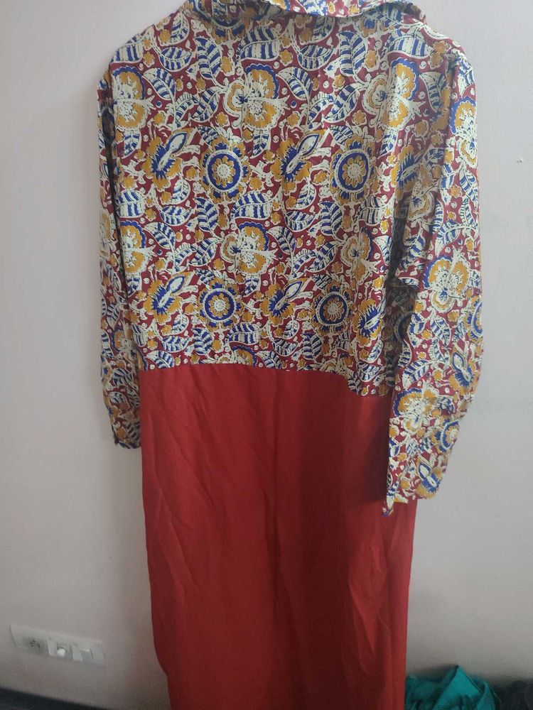 Elegant Floral Print Kurta