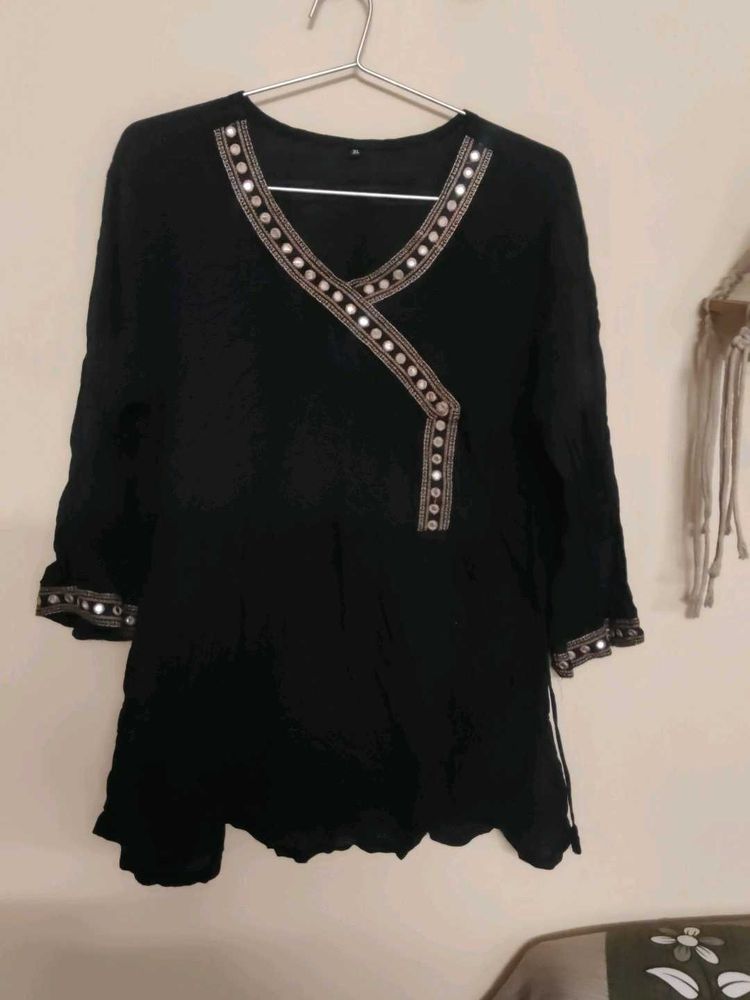Black Mirror Work Kurti