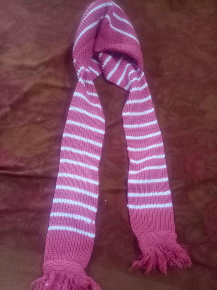 Striped Pink Scarf