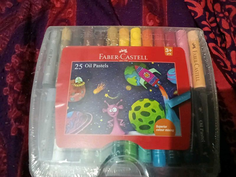 Faber castell 25 oil pastels colour