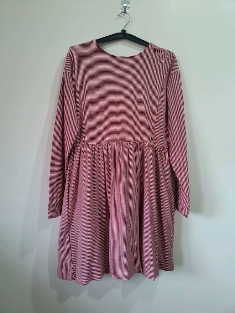 Striped Long Sleeve Dress