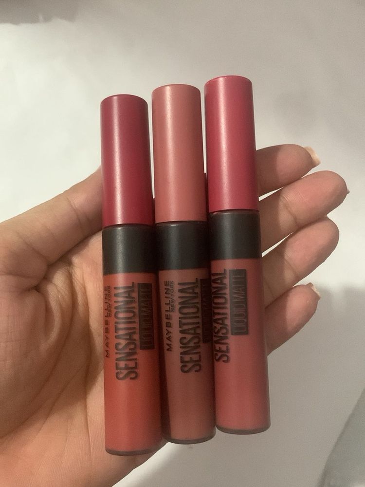 MAYBELLINE LIPSTICK OF 3