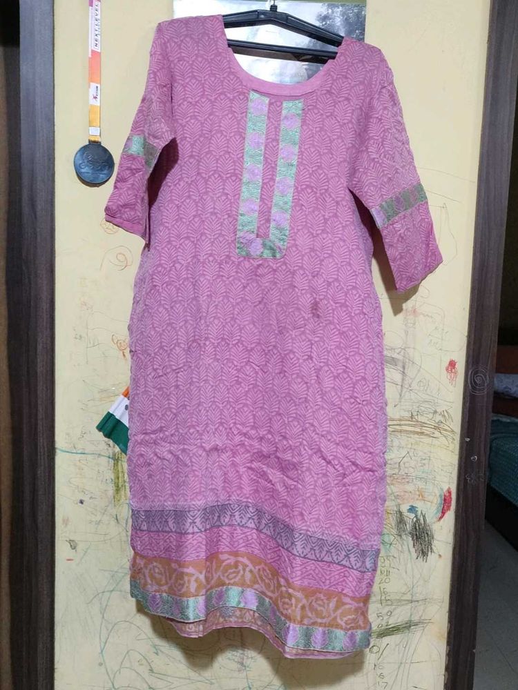 Pink Kurta