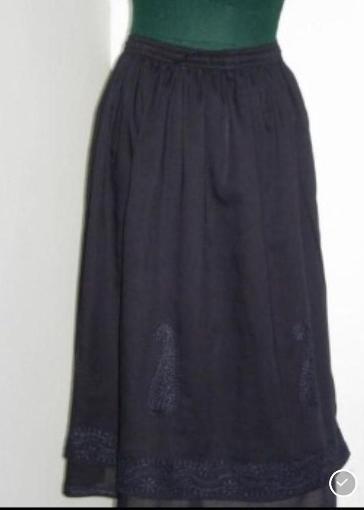 Chic Embroidered Skirt