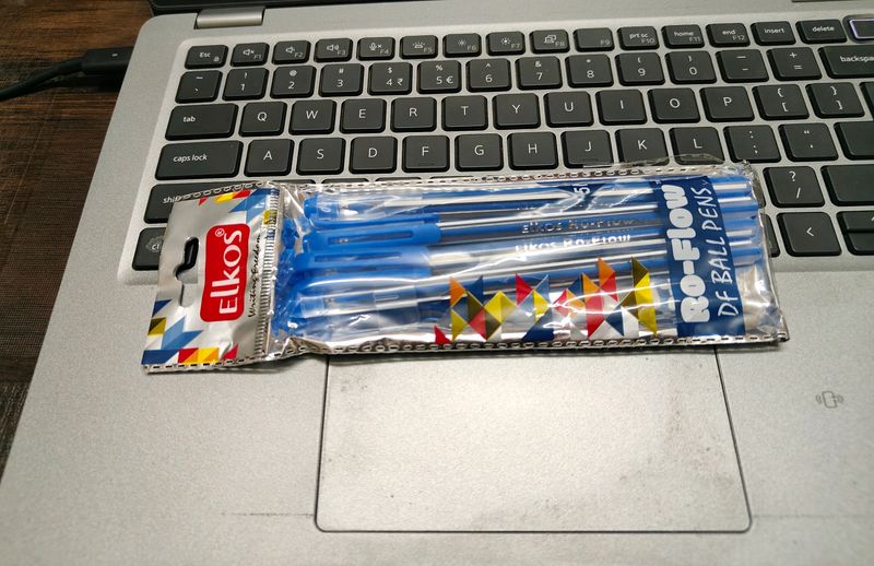 Elkos Shine Ball Pen 5pcs (Blue)
