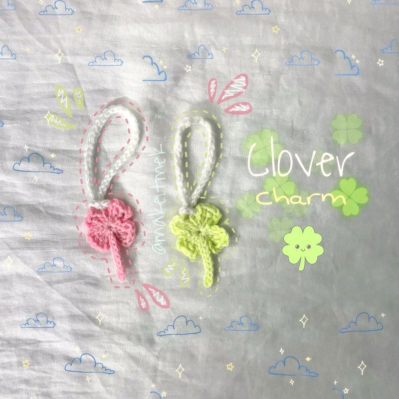 Lucky Crochet Clover Charm 🍀