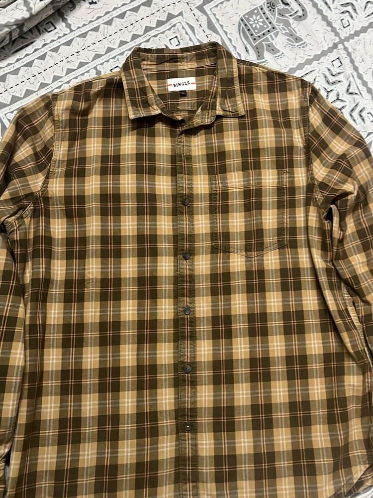 brown shirt for men