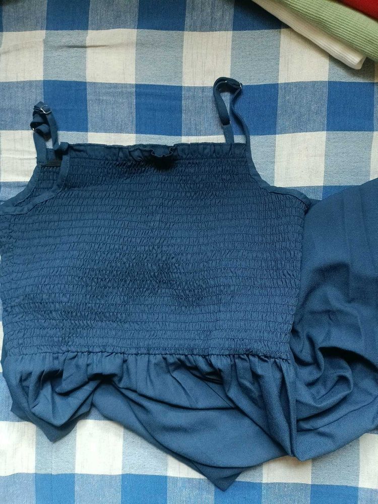 Solid Blue Dress