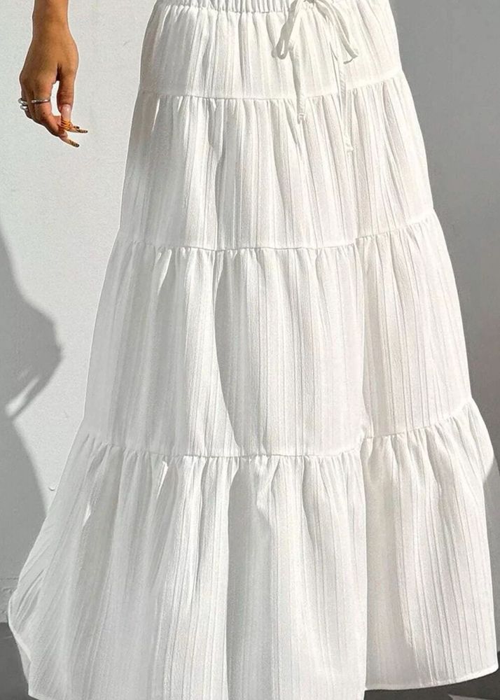 Flared Long Skirt