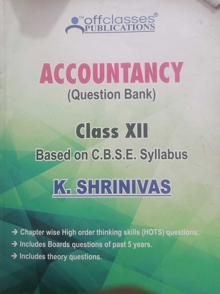 Accountancy Class XII Question Bank