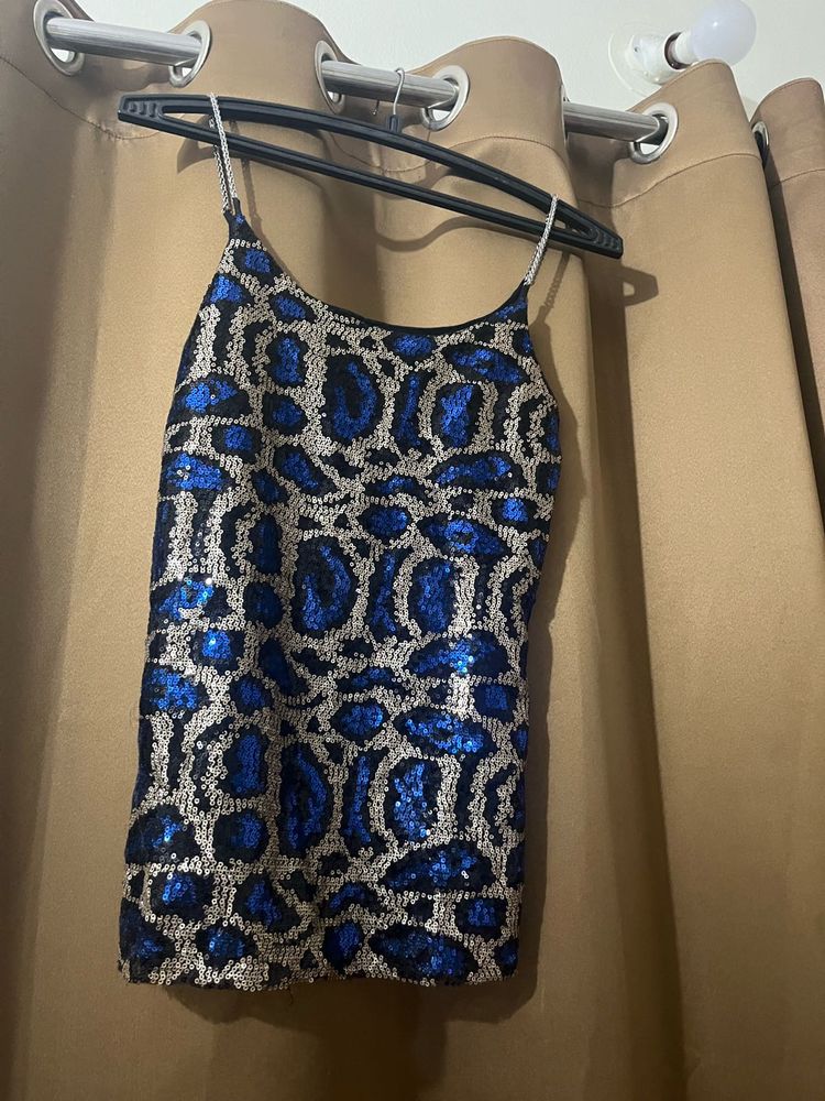 Sparkly Blue Tank Top