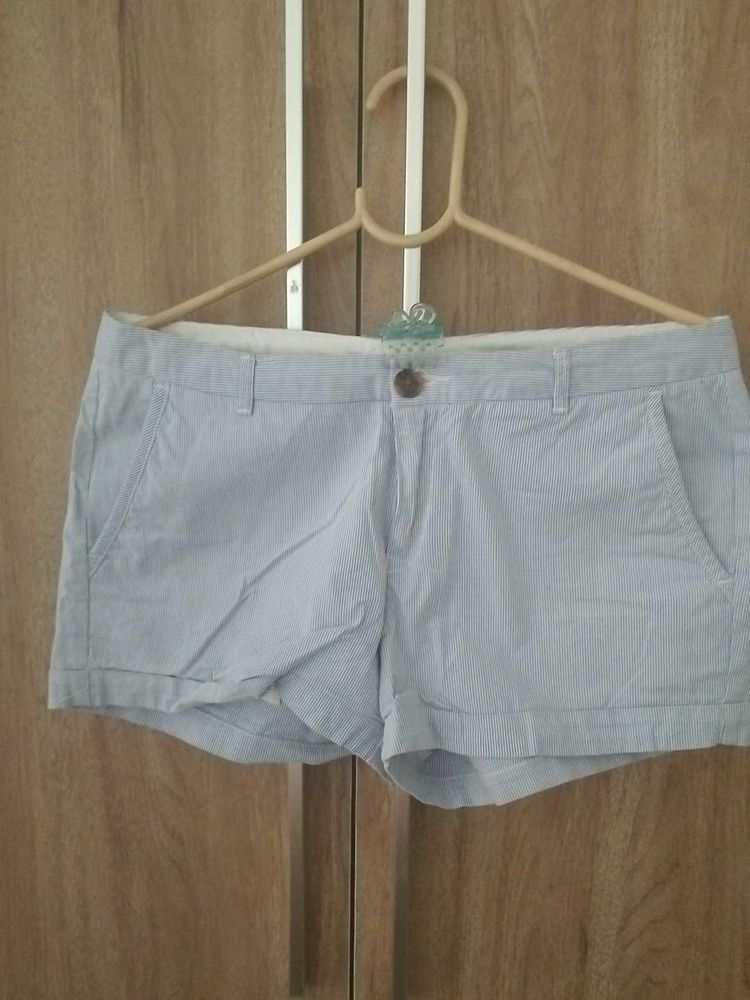 L.O.G.G Striped Cotton Shorts