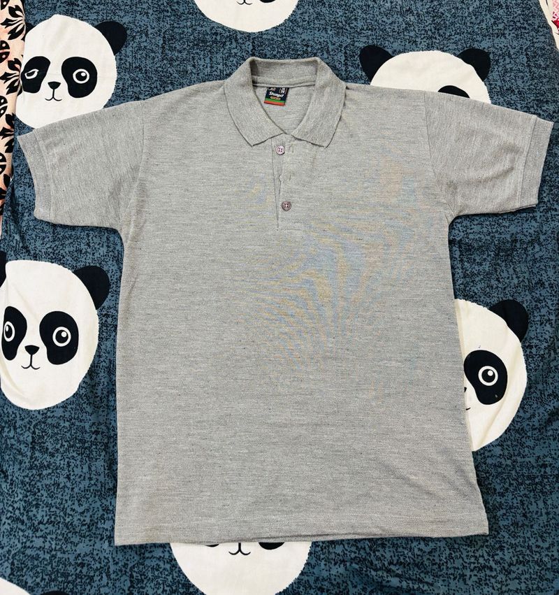 Gray Graphic Print T-Shirt