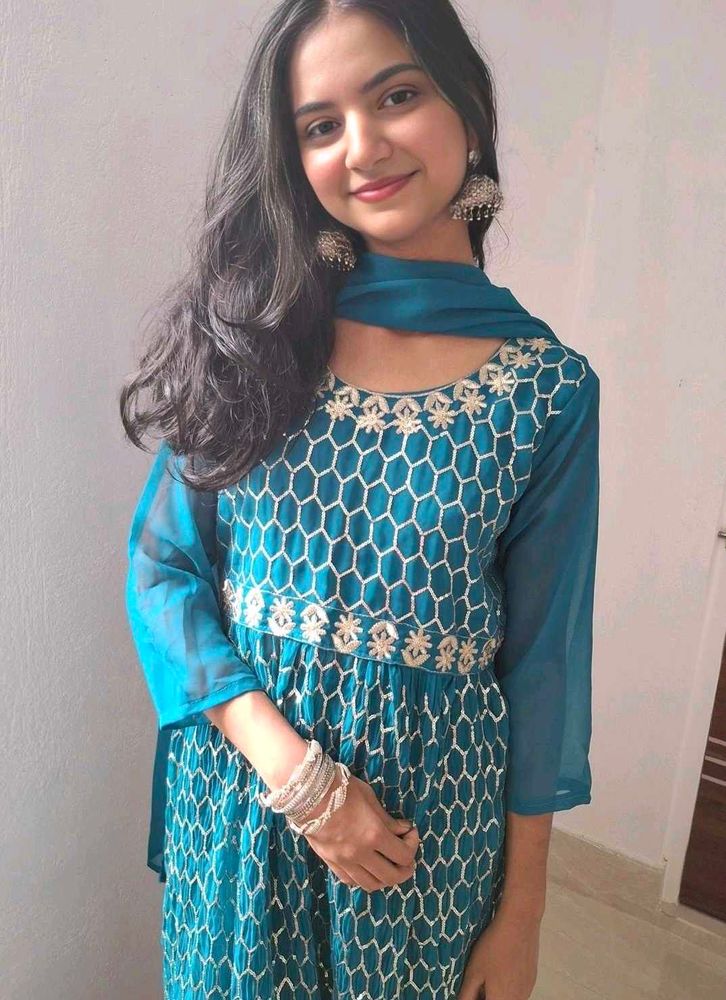 Sea green sharara suit se🌻